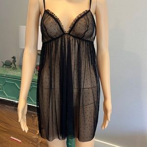 La Perla Swiss dot nighty lingerie chemise